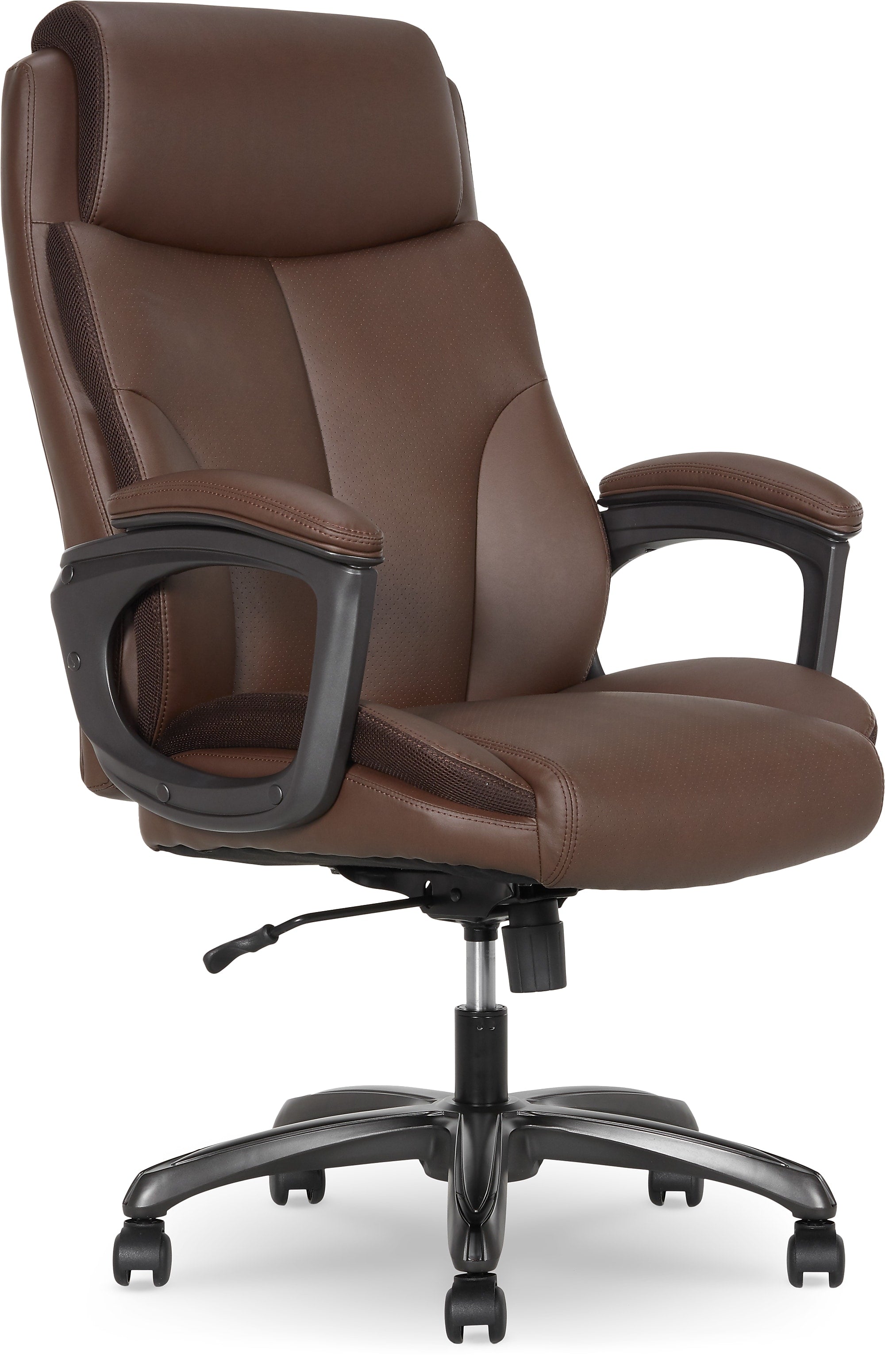 Thomasville Danvers Ergonomic Polyurethane Big & Tall Chair, 400 lb. Capacity, Dark Walnut Brown (52403-DBRN)