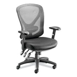 Alera Aeson Series Height Adjustable Arm Fabric Task Chair, Black (ALEAS42M14)