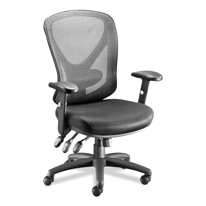 Alera Aeson Series Height Adjustable Arm Fabric Task Chair, Black (ALEAS42M14)