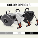 Hose Reel Pro Heavy Duty Retractable Garden Hose Reel, 1/2" x 50', Black (GHR-1/2-BK-50)