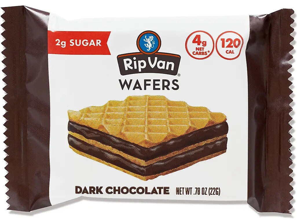 Rip Van Dark Chocolate Wafers, 0.78 oz., 16 Packs/Box (5207)