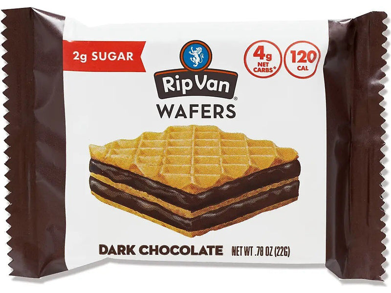Rip Van Dark Chocolate Wafers, 0.78 oz., 16 Packs/Box (5207)