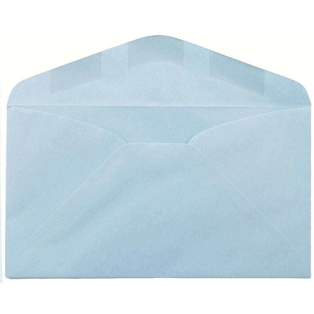 JAM Paper #6 3/4 Booklet Envelope 3 5/8" x 6 1/2", Pastel Blue, 100/Pack (557612641d)