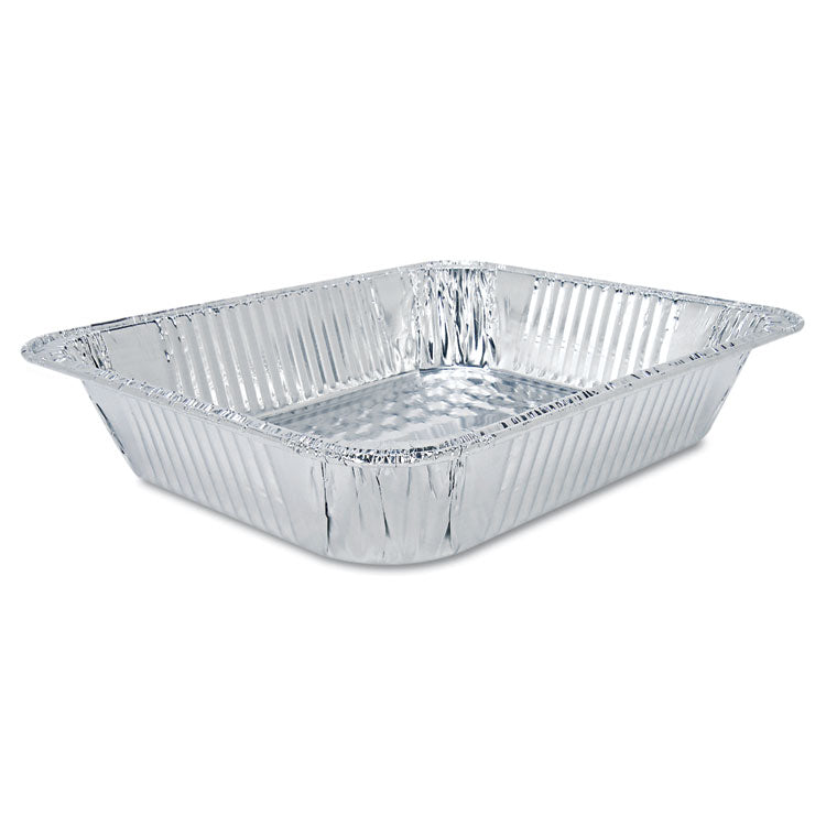 Aluminum Oblong Container, 1 lb, 4.56 x 5.56 x 1.63, Silver, 1,000/Carton