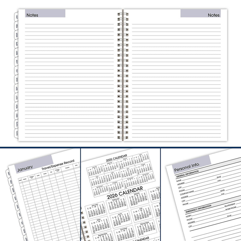 2026 AT-A-GLANCE DayMinder Executive 8.75" x 7" Weekly & Monthly Planner Refill Pages, White (G545-50-26)