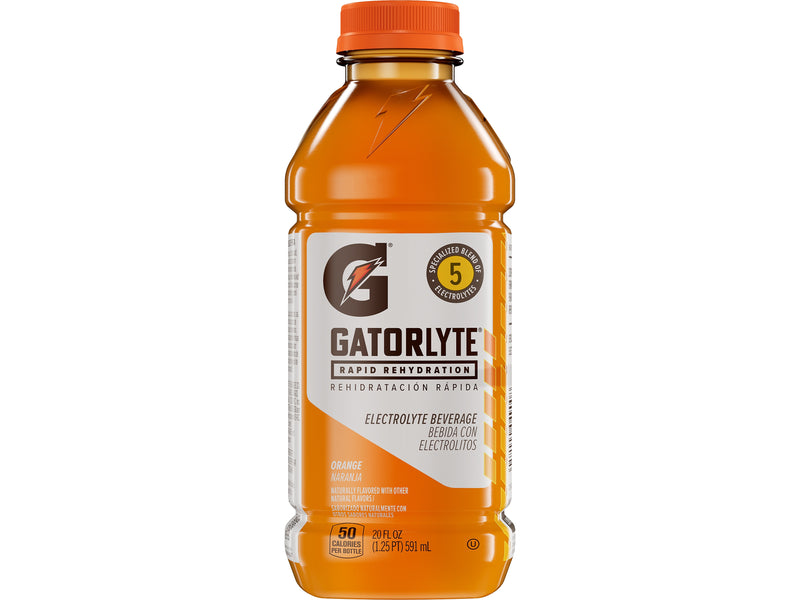 Gatorade Gatorlyte Orange Sports Drink, 20 fl. oz., 12 Bottles/Carton (4790)