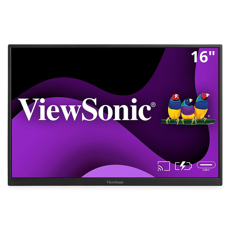 ViewSonic 16" 60Hz LED Monitor, Black (VG1656N)