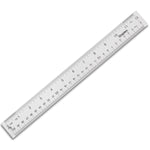 Staples 12" Acrylic Standard Imperial/Metric Scales Ruler, Clear (51882-CC)