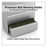 Alera 3-Drawer Lateral File Cabinet, Letter/Legal Size, Lockable, 40.25"H x 36"W x 18.63"D, Light Gray (ALEHLF3641LG)