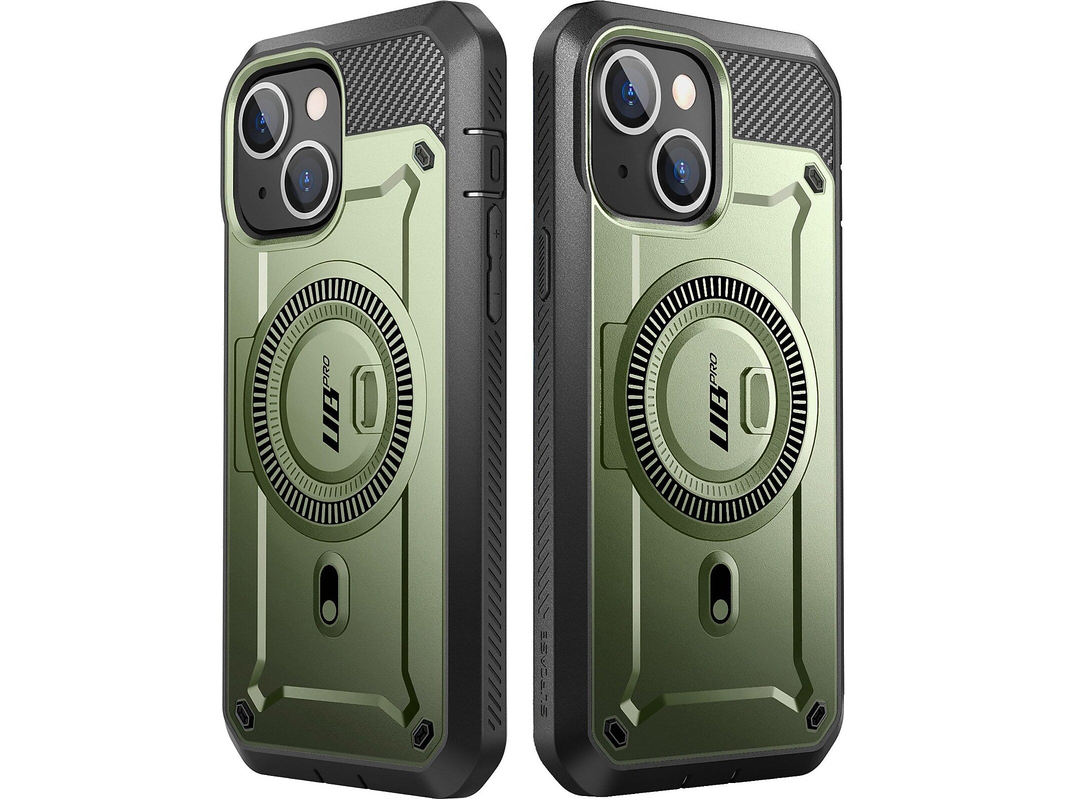 SupCase Unicorn Beetle PRO MAG Rugged Case for iPhone 15, Dark Green (SUP-iPhone2023-6.1-MagPro-SP-Guldan)