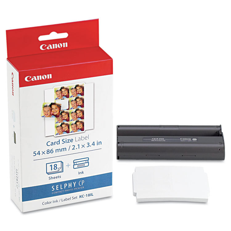 7740a001 (kc-18il) Ink/label Combo, Black/tri-Color