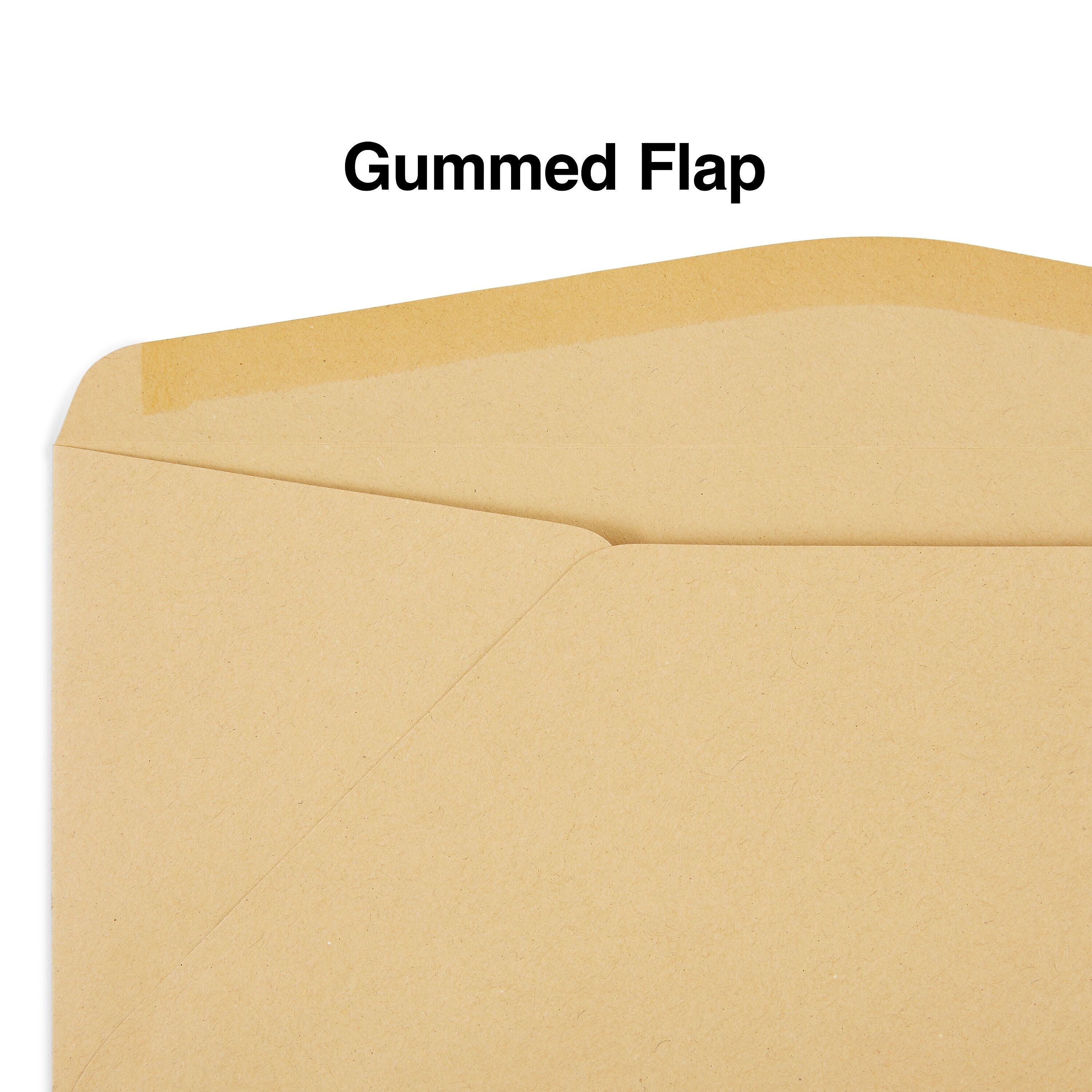 Staples Gummed #11 Business Envelopes, 4 1/2" x 10 3/8", Brown, 500/Box (SPL535153)