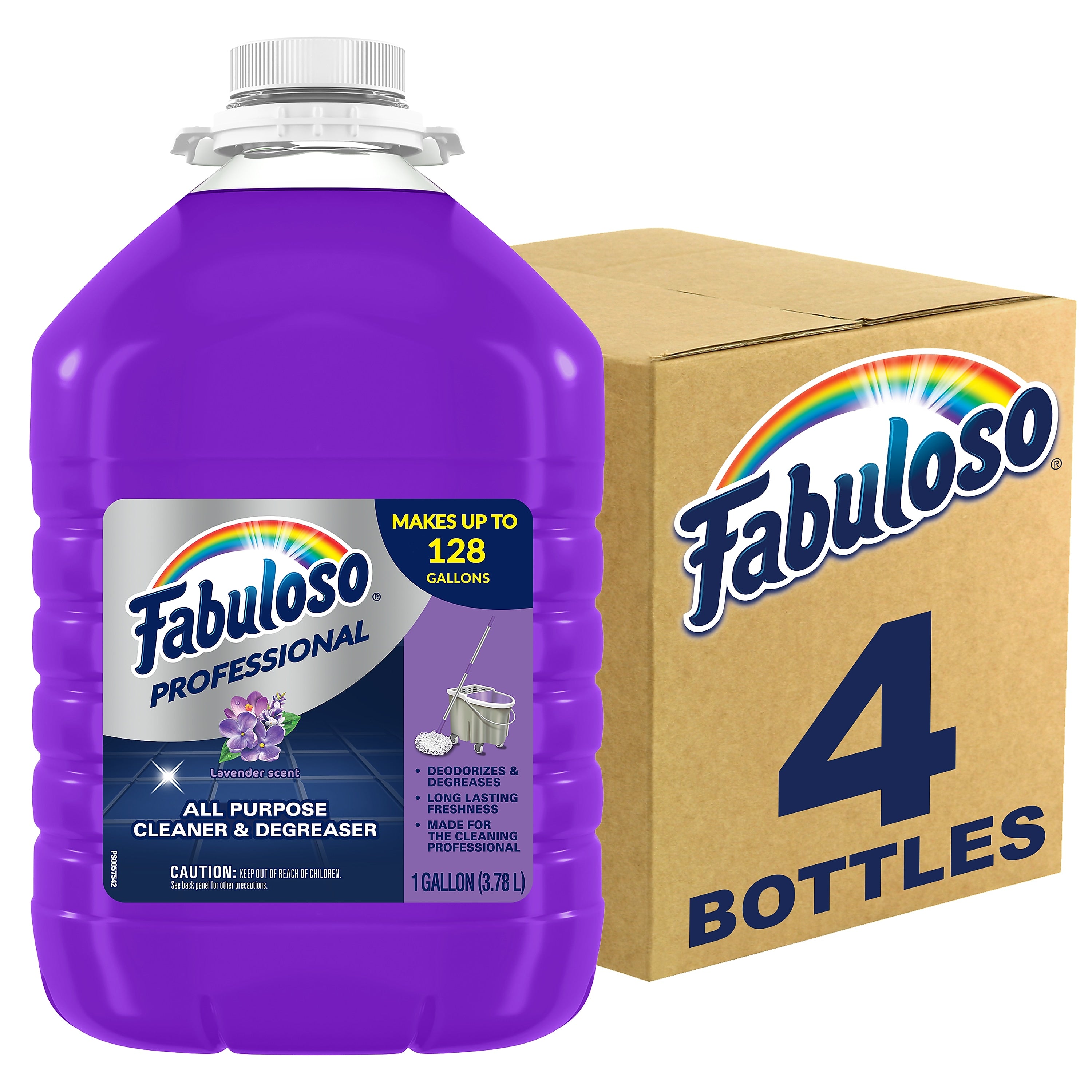 Fabuloso Professional All Purpose Cleaner & Degreaser, Lavender Scent, 1 gal., 4/Carton (US05253ACT)