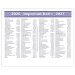 2026 AT-A-GLANCE Flip-A-Week 5.5" x 7" Weekly Desk Calendar, White/Purple (SW700X-00-26)