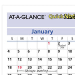 2026 AT-A-GLANCE QuickNotes 16" x 12" Yearly Dry Erase Wall Calendar, Reversible (PM550B-28-26)