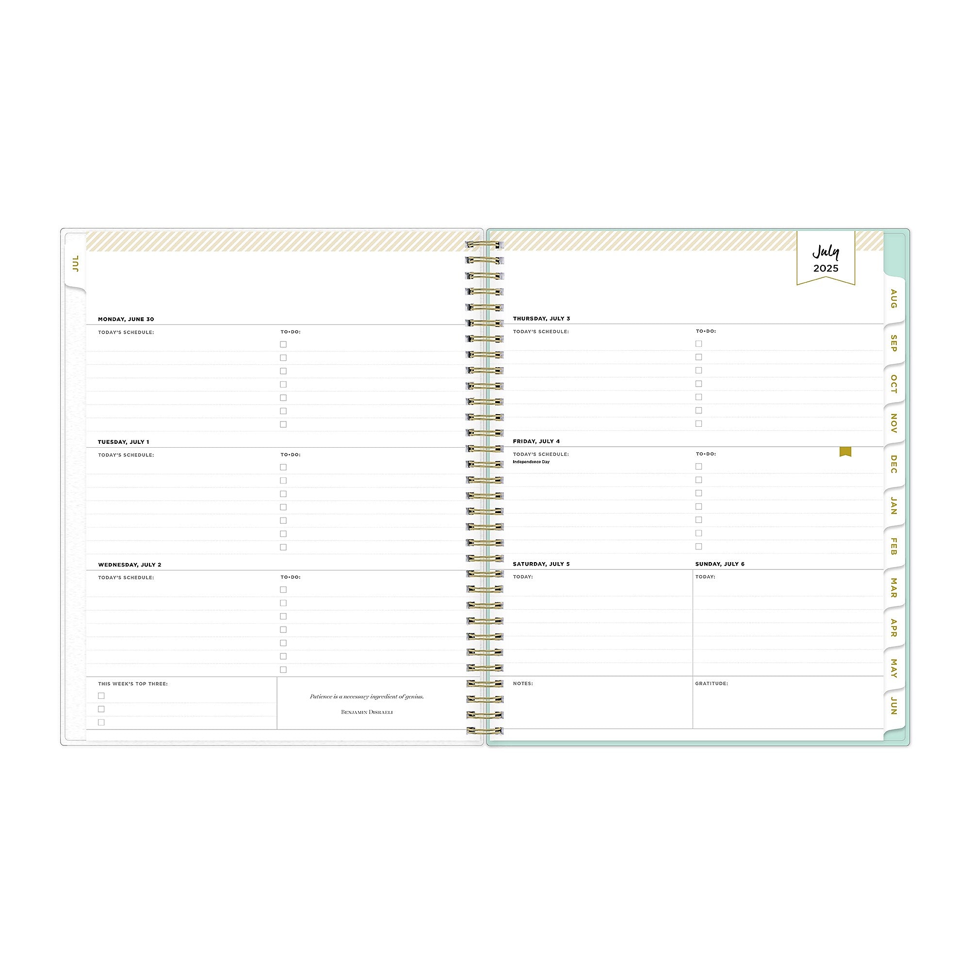 2025-2026 Day Designer for Blue Sky Secret Garden 8.5" x 11" Academic Year Weekly & Monthly Planner, Plastic Cover (137896-A26)