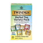Twinings Variety Herbal Caffeine Free Tea Bags, 20/Box (F08666)