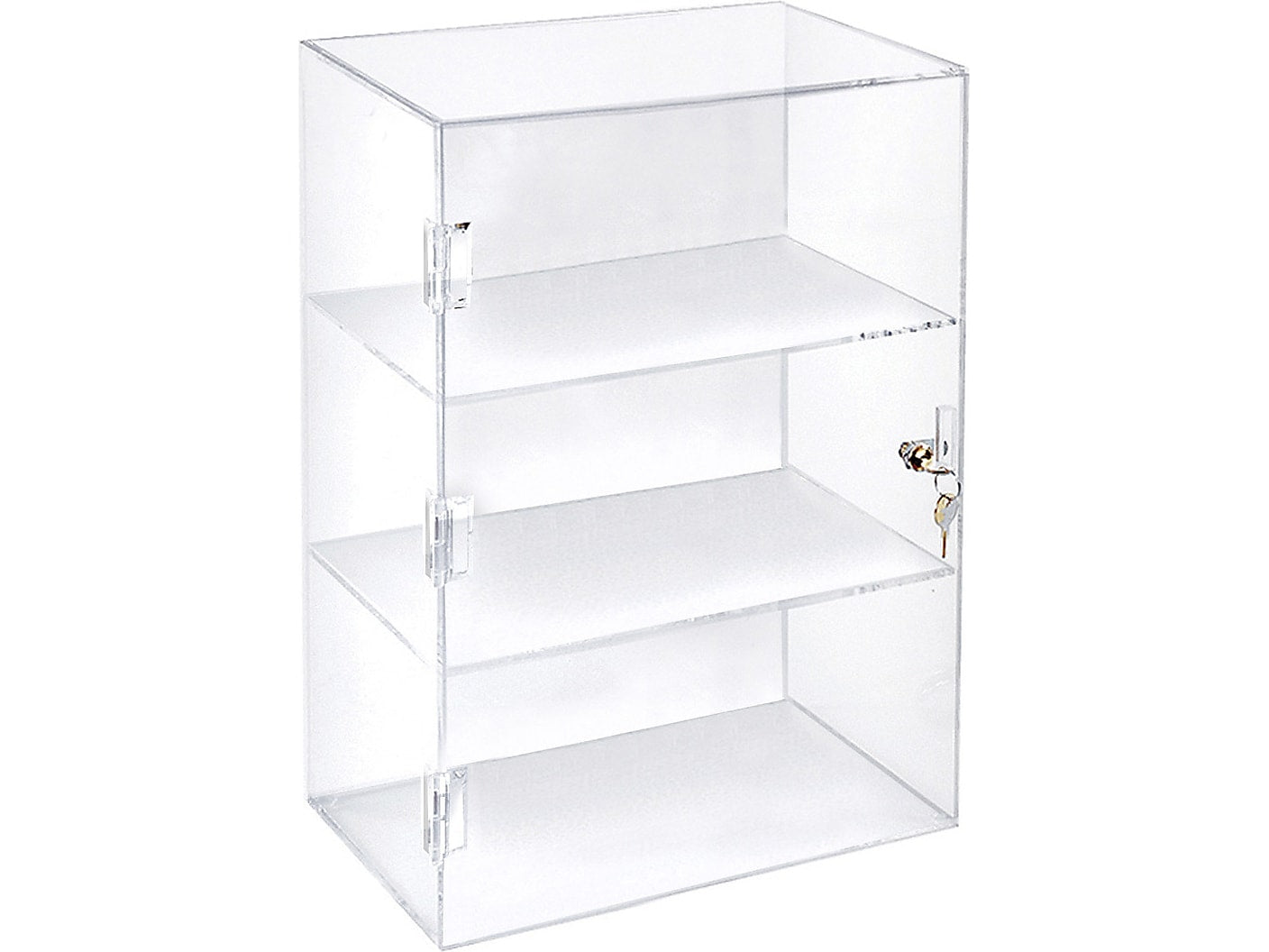 Azar 12.38"W Lockbox Countertop Display Case, Clear, Each (255412)
