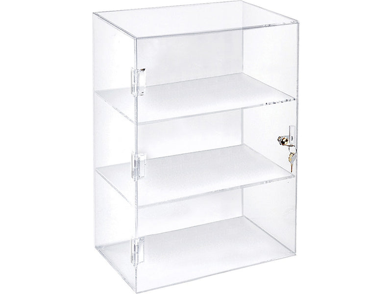 Azar 12.38"W Lockbox Countertop Display Case, Clear, Each (255412)