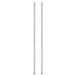 Stackable Posts For Wire Shelving, 36" High, Silver, 4/pack
