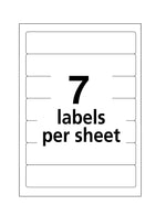 Avery Easy Peel Laser/Inkjet File Folder Labels, 2/3" x 3-7/16", White/Green, 252 Labels/Pack (5203)