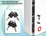 Viva Comfort Steel Medical Storage Cabinet with Dual Key Lock, 1.1 cu. ft., White (999-04-WHI)