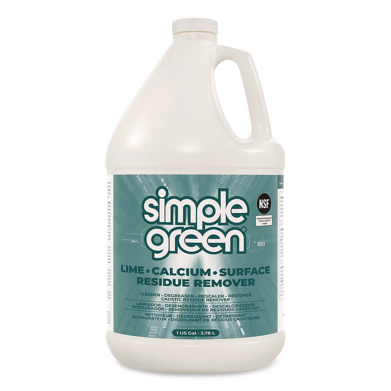 Simple Green Lime Calcium Surface Residue Remover Degreaser, 1 Gallon, 6/Carton (1710200600128)