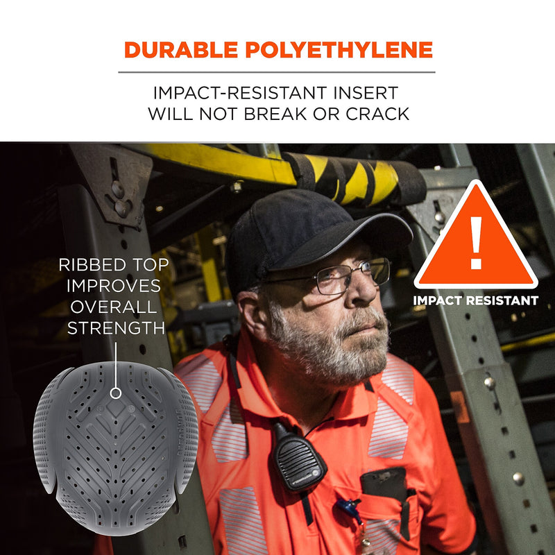 Ergodyne Skullerz 8945F(x) Standard Bump Cap Insert, Gray (23481)