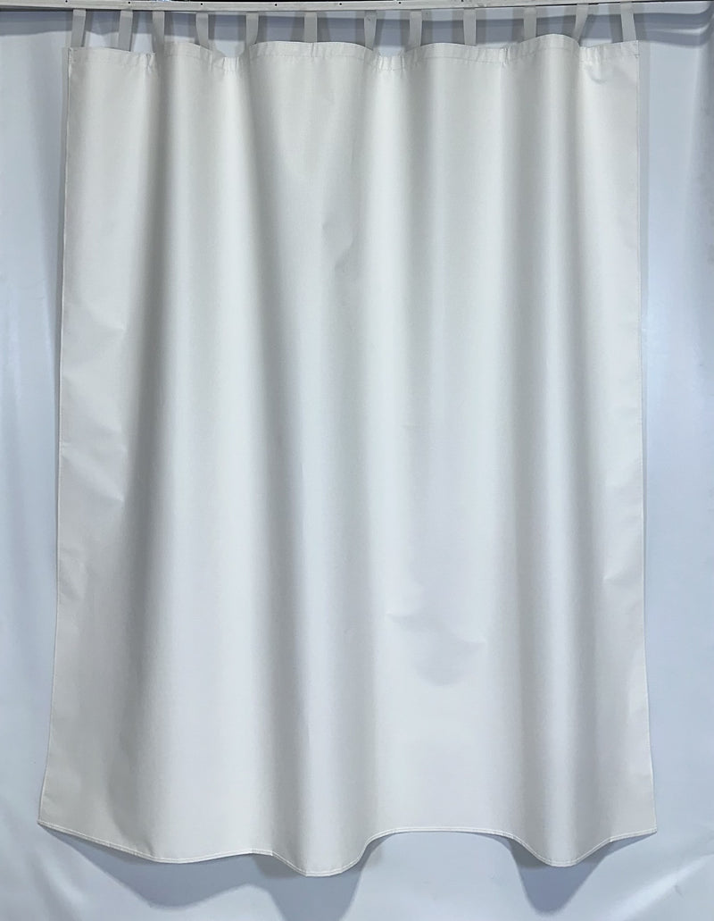 Gary Manufacturing  Anti-Ligature 70" x 72" Vinyl Shower Curtains, Hook & Loop Slider Tabs, White, 12/Case (STPSTDST)