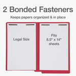 Pendaflex Fastener Folders End Tab File Folder, Straight Cut, Legal Size, Paper Stock, Red, 50/Box(1007060)