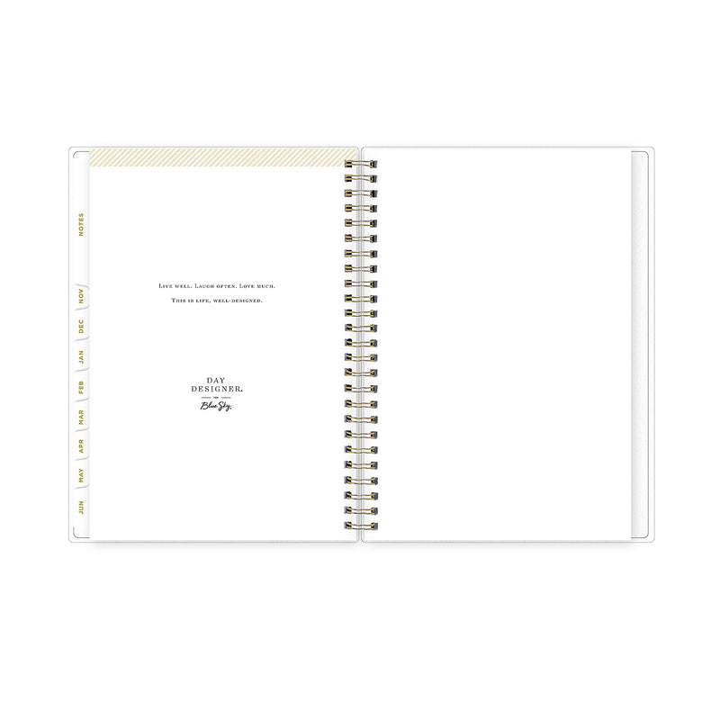 2025-2026 Day Designer for Blue Sky Climbing Floral 5.875" x 8.625" Academic Weekly & Monthly Planner (137884-A26)