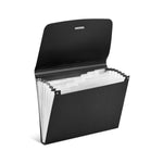 Staples Reinforced Plastic Accordion File, 7-Pocket, Letter Size, Black (TR51811)