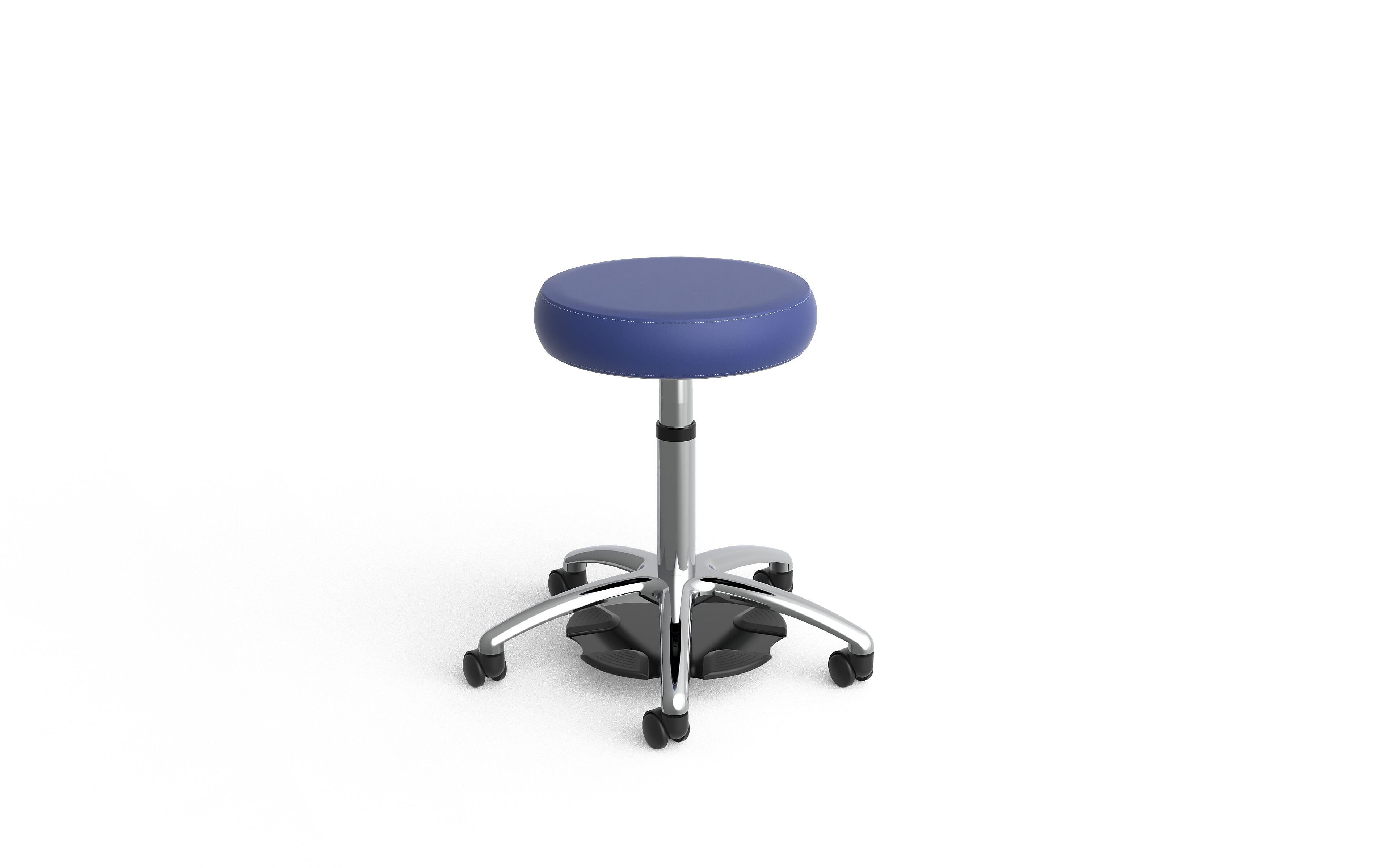 healtHcentric Ultimate Armless Frixion Medical Stool, Bright Blue (STOOL-UMED-DISC-CHR-FRIXBBL)