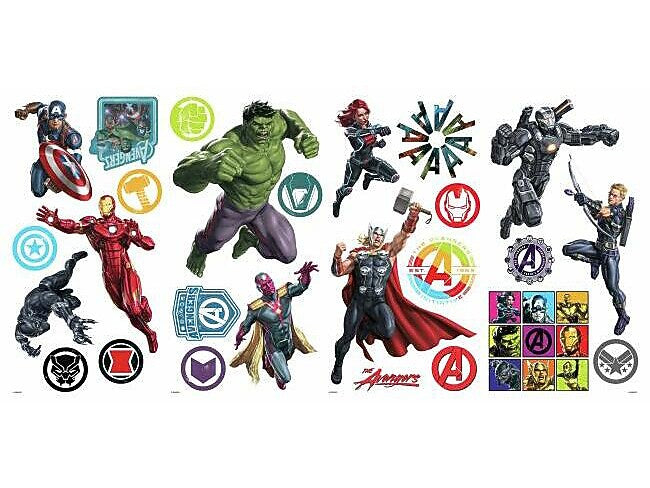 RoomMates Classic Avengers Contemporary Wall Decal Set, Movies & TV (RMK4289SCS)