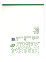 Grafix Matte Acetate Film Pads 0.003 11 in. x 14 in. pad of 25