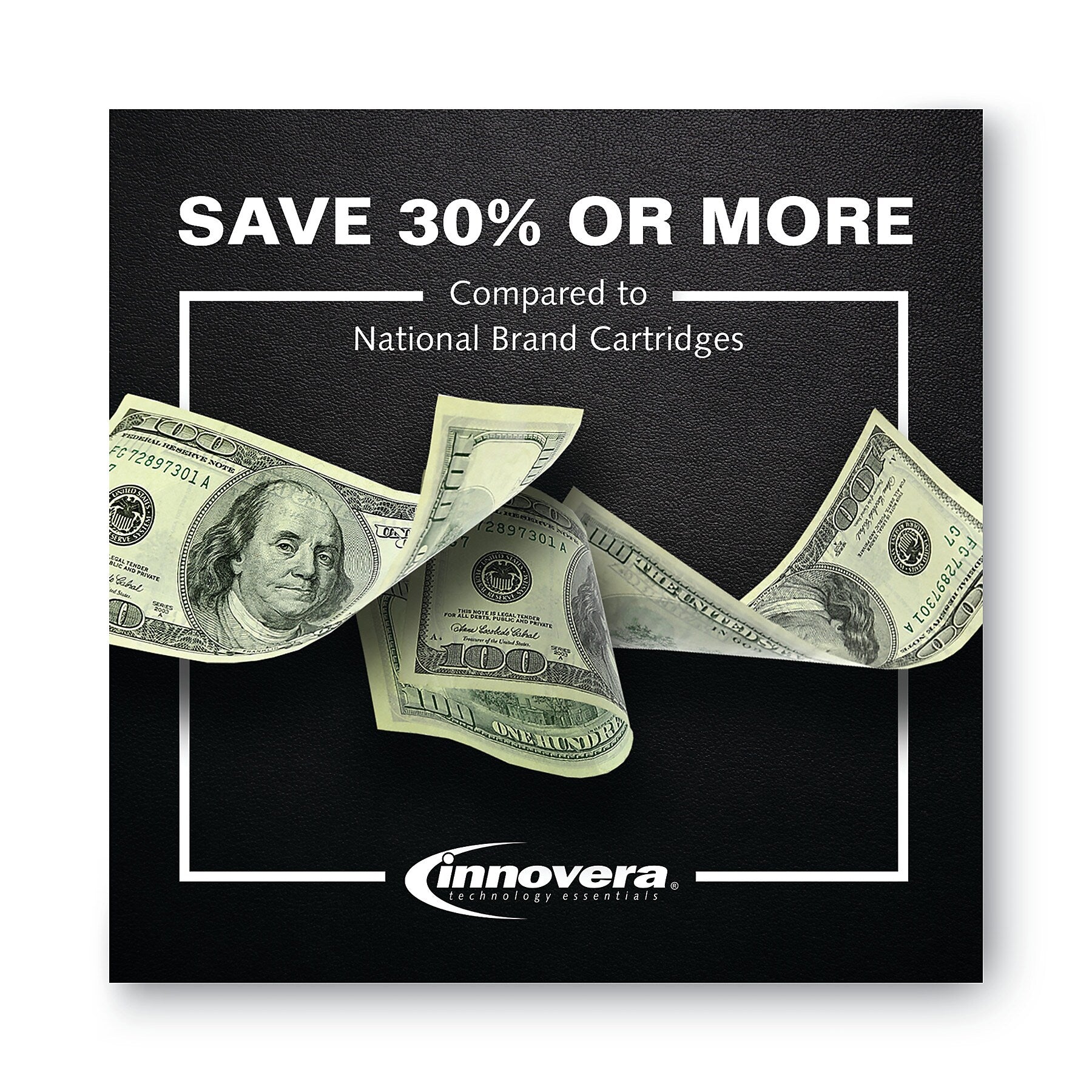 Innovera Remanufactured Black Ink, Replacement for 972 (F6T80AN), 3,500 Page-Yield