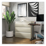 Alera 3-Drawer Lateral File Cabinet, Letter/Legal Size, Lockable, 40.25"H x 42"W x 18.63"D, Putty (ALEHLF4241PY)