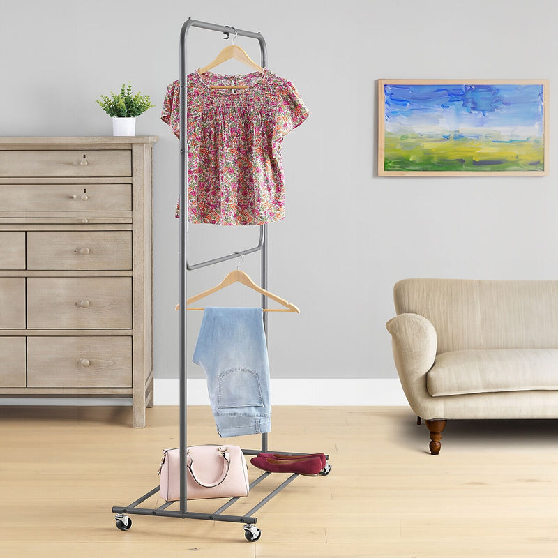 Whitmor 71.25" x 39" Garment Rack, Gray (6905-11988)