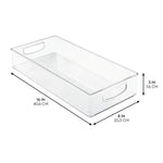 iDESIGN Large Stackable Plastic Storage Bin, Clear (63599)