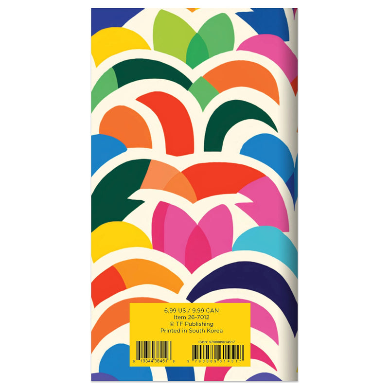 2026-2027 TF Publishing Color Burst 3.5" x 6.5" Monthly, Paperboard Cover, Multicolored (26-7012)