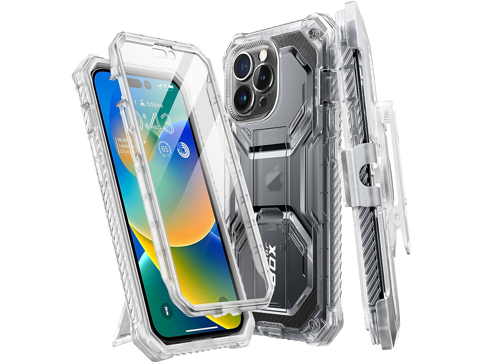 i-Blason Armorbox Frost Rugged Case for iPhone 14 Pro Max (iPhone2022Pro-6.7-Armorbox-SP-Frost)