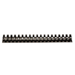 Fellowes 1 1/2" Plastic Binding Spine Comb, 340 Sheet Capacity, Black, 50/Pack (52368)