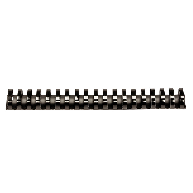 Fellowes 1 1/2" Plastic Binding Spine Comb, 340 Sheet Capacity, Black, 50/Pack (52368)