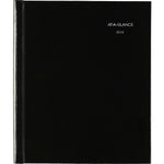 2026 AT-A-GLANCE DayMinder 7" x 8.5" Monthly Planner, Faux Leather Cover, Black (G400H-00-26)