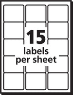 Avery TrueBlock Laser Durable ID Labels, 2" x 2-5/8", White, 750 Labels/Box (6578)