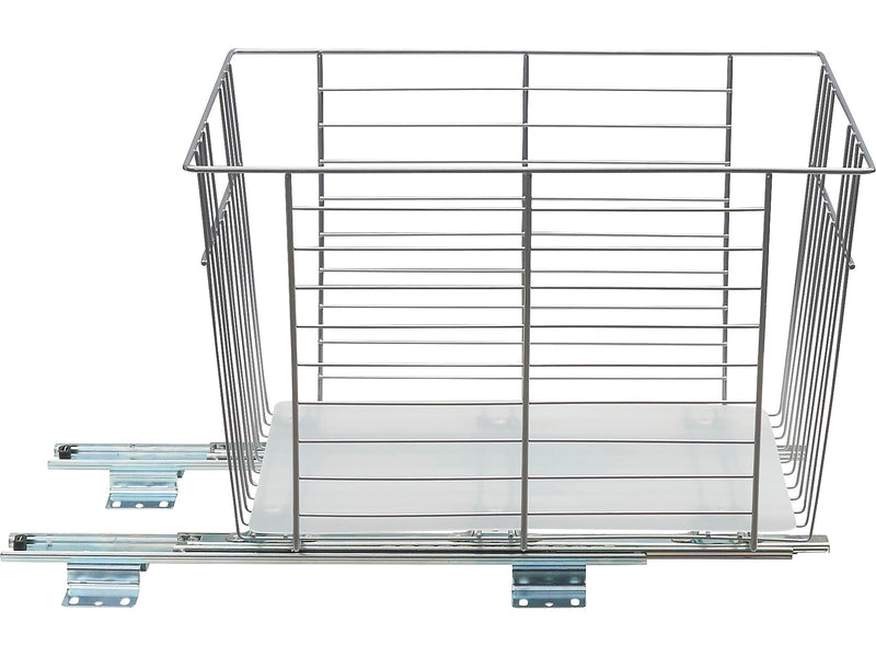 Household Essentials Glidez Steel Fruit Basket Organizer, Silver (25317-1)