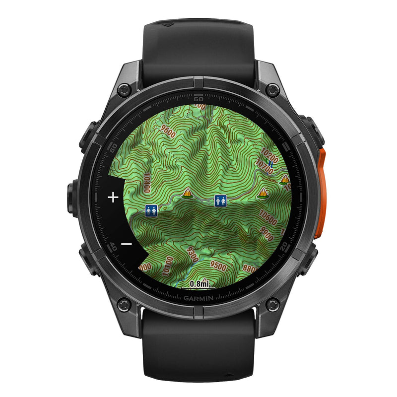 Garmin fenix 8 AMOLED Multisport GPS Smartwatch, Slate Gray & Black, 47mm (GRM0290400)