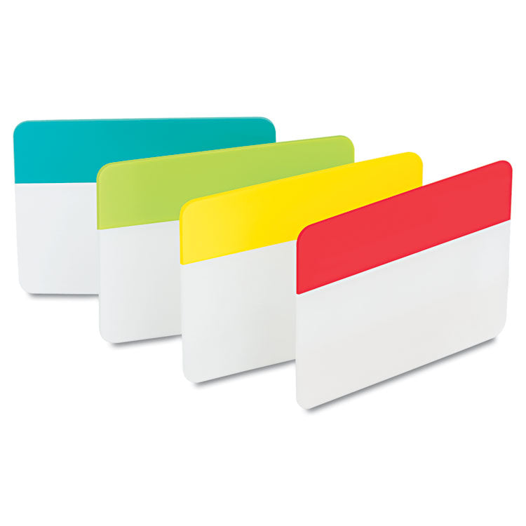 Solid Color Tabs, 1/5-Cut, Assorted Colors, 2" Wide, 24/Pack