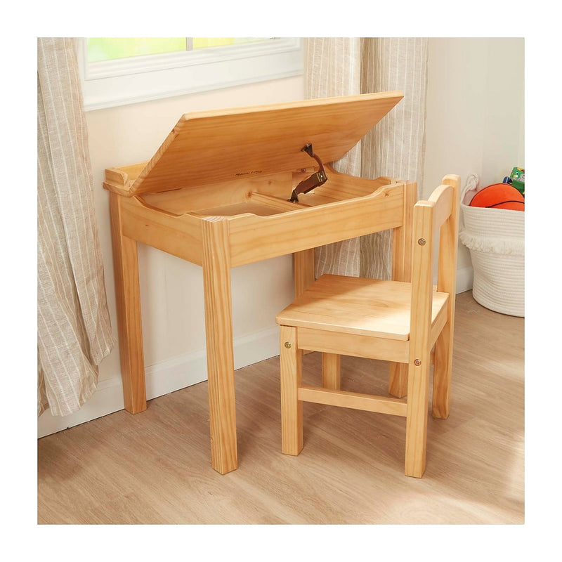 Melissa & Doug Wooden Table & Chairs, White (N/A2)