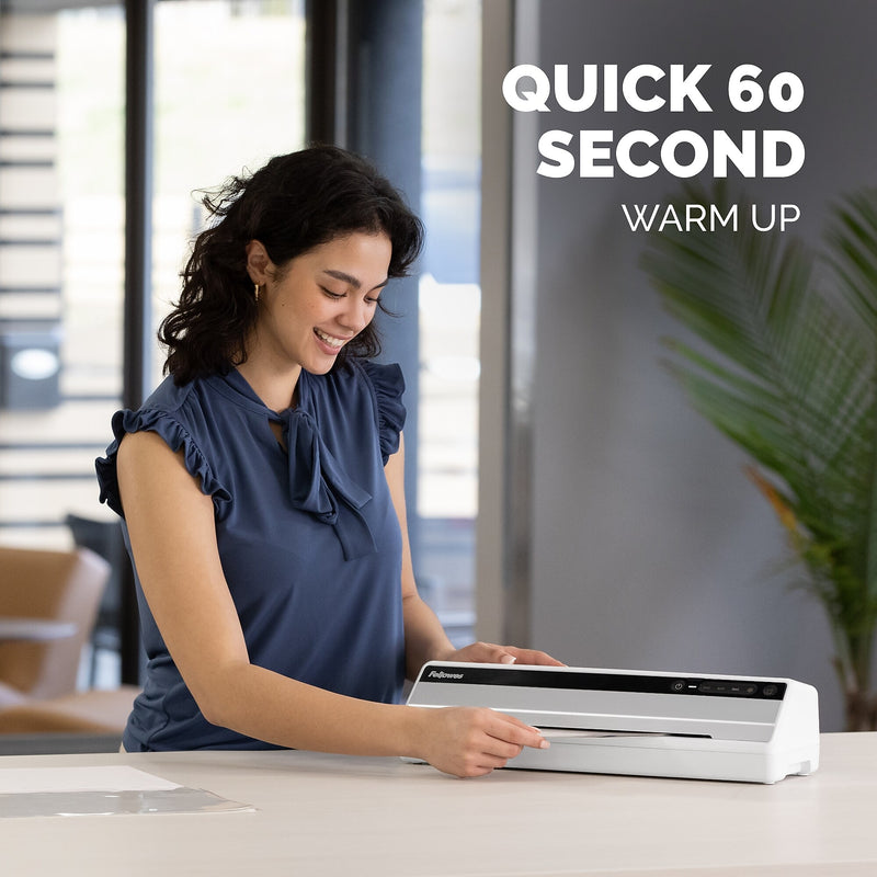 Fellowes Saturn 125 Thermal & Cold Laminator, 12.5" Width, White (5736601)
